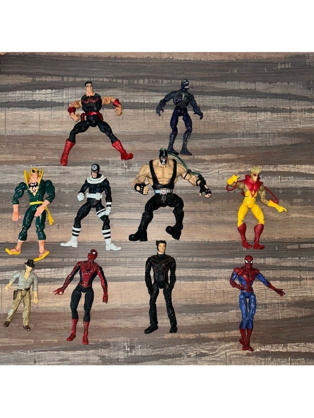 Vintage Superhero Action Figure Lot – Marvel & DC Comics – 10 Figures